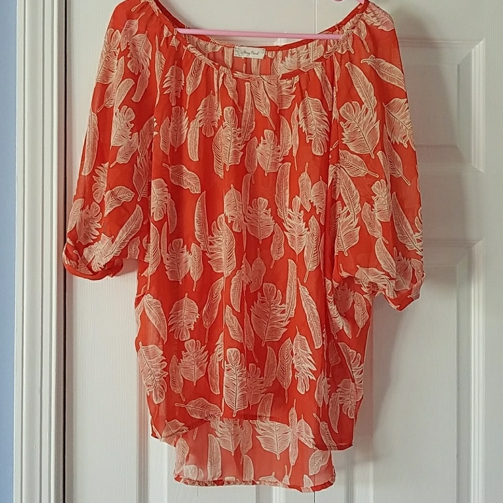 Orange blouse